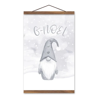 Gnoel Gnome 12x18 Teak Hanging Canvas