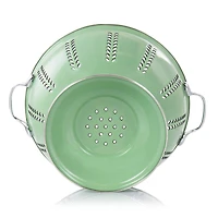 Gibson Home Plaza Cafe Green 4 Quart Enamel Colander
