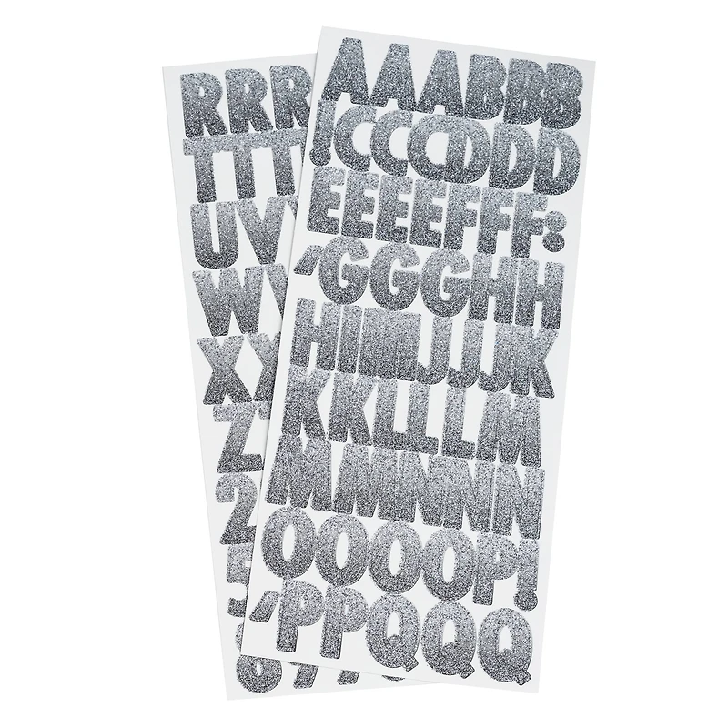 Neutral Ombre Glitter Alphabet Stickers by Recollections™