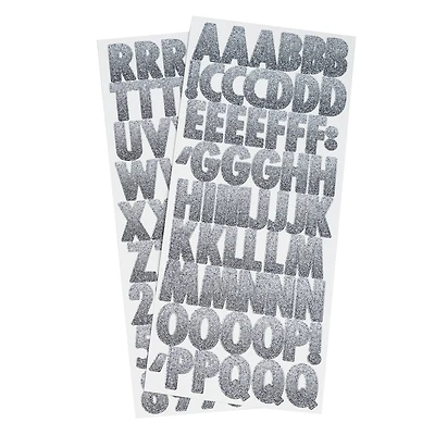 Neutral Ombre Glitter Alphabet Stickers by Recollections™