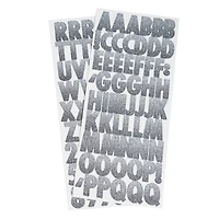 Neutral Ombre Glitter Alphabet Stickers by Recollections™
