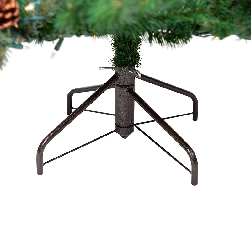 7.5ft. Pre-Lit Real Touch™ Mixed Noble Spruce Artificial Christmas Tree, Clear Lights