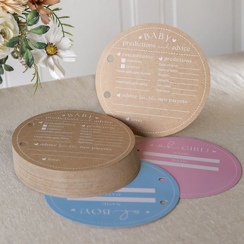 Kate Aspen® Kraft Circle Baby Shower Keepsake Book