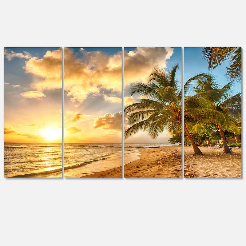 Designart - Gorgeous Beach of Island Barbados