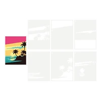 Beach Sunset Layering Stencils by Recollections™