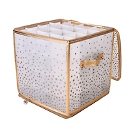 Simplify Clear & Gold Ornament Organizer