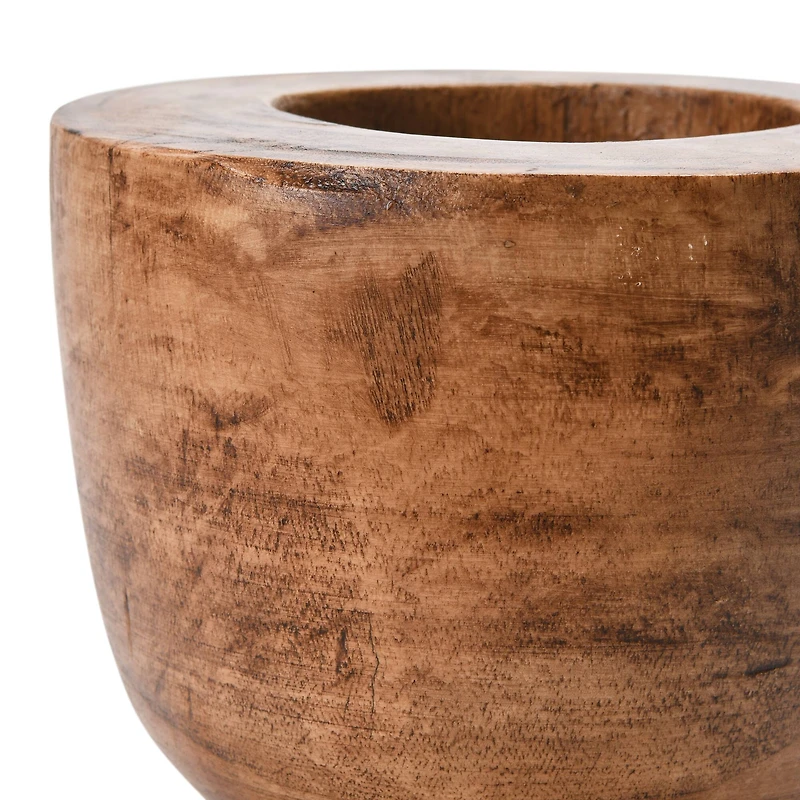 Hello Honey® 8" Brown Paulownia Wood Bowl