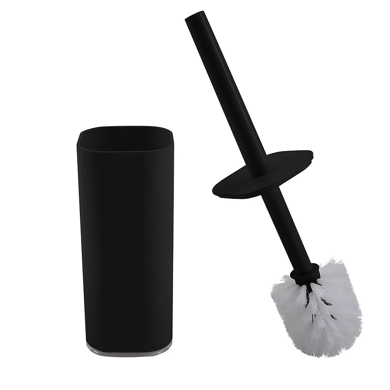 Bath Bliss Black Acrylic Toilet Brush Set