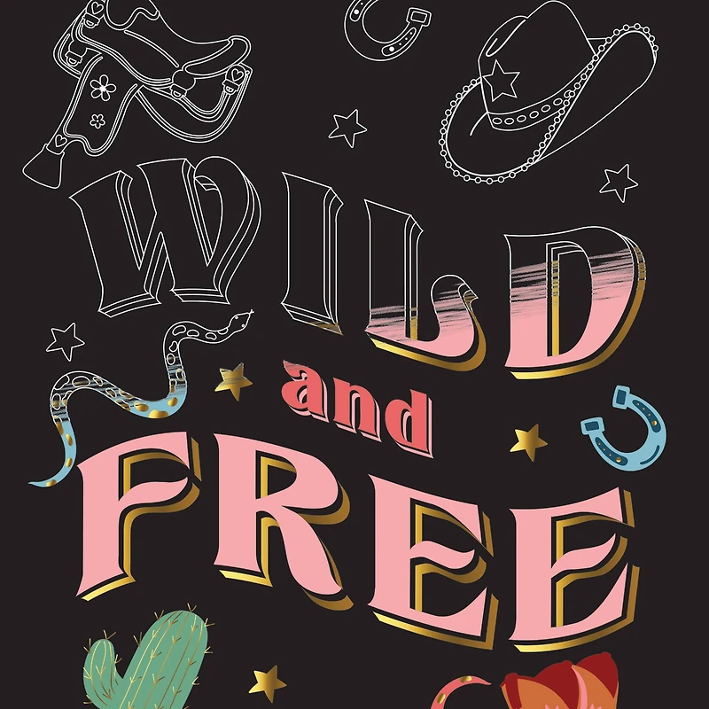 Brea Reese™ 6" x 8" Howdy Cowgirl Scratch Art Paper Pad