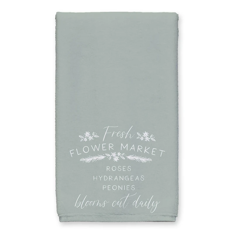 Mint Flower Market Tea Towel Set