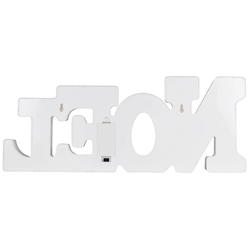 17" White Noel LED Christmas Marquee Wall Sign