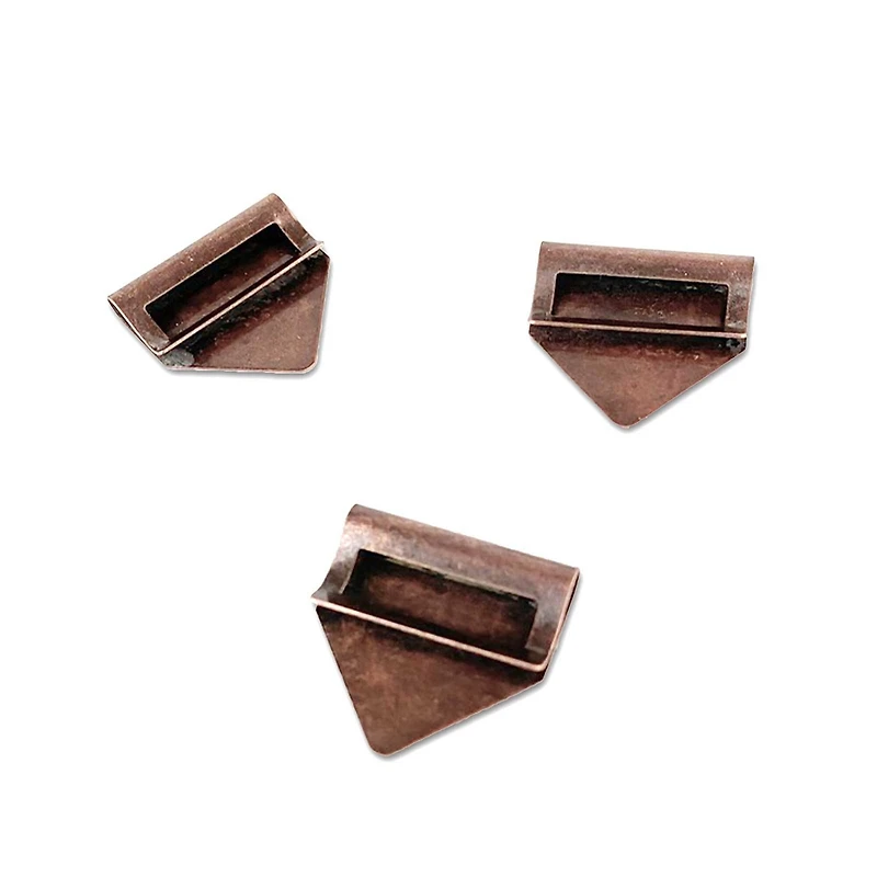 49 And Market Curators Antique Brass Metal Index Clips, 8ct.