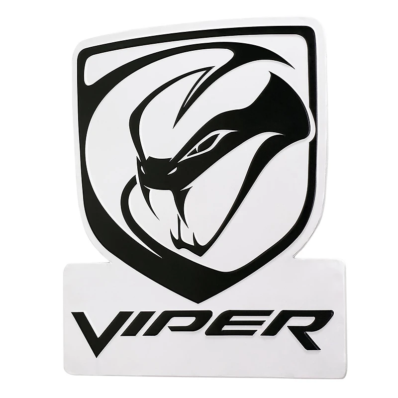 Dodge Viper Embossed Shaped Metal Wall Sign