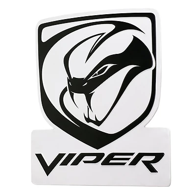 Dodge Viper Embossed Shaped Metal Wall Sign
