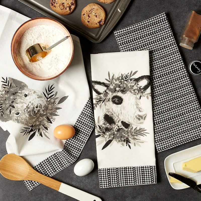 DII® Barn Animals Dishtowel, 3ct.