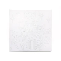 11" x 11" Christmas Deer Canvas Painting Kit by Artist's Loft™