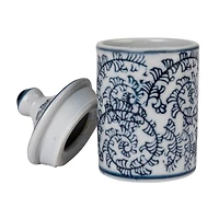 Hello Honey® 4.5" Blue Blossom Enchantment Stoneware Jar Set