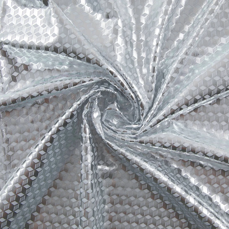 Cosplay by Yaya Han Silver Hex Stretch Fabric
