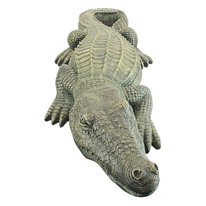 Design Toscano 37" The Swamp Beast Crocodile Garden Statue