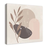 Boho Leaves And Arches 24" x 24" Canvas Wall Art