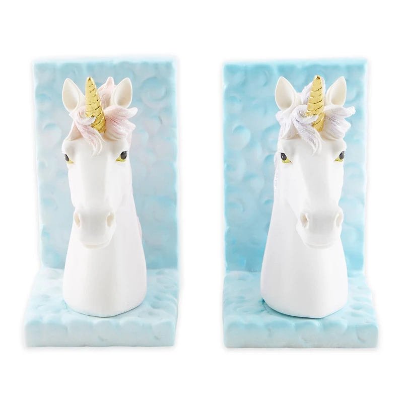 Magical Unicorn Bookends 8" x 3" x 5