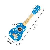 Hape 21" Blue Dot Kid's Wooden Toy Ukulele