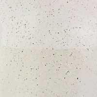 20" Cream Ceramic Abstract Wavy Vase with Textured Speckled Detailing