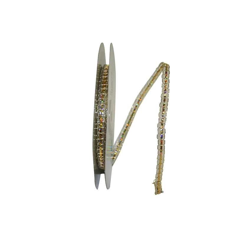 The Ribbon Roll 1/4" x 25yd. Metallic Wired Picot Ribbon