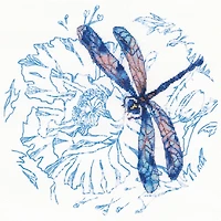 RTO Dance of dragonflies Cross Stitch kits with printed background