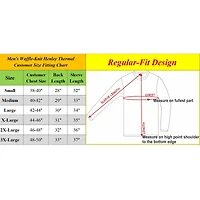 Men's Long Sleeve Waffle-Knit Thermal Henley Shirt Pack