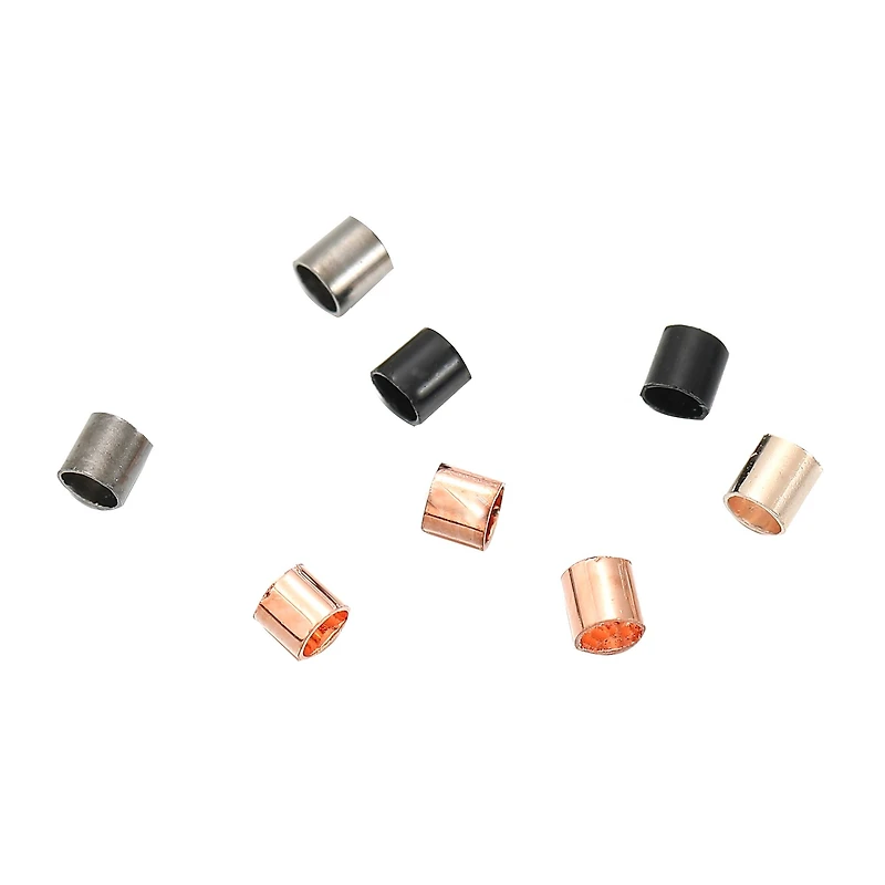 2mm Assorted Colors Metal Crimp Tubes, 600ct. by Bead Landing™