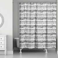 Hatch Lines Shower Curtain
