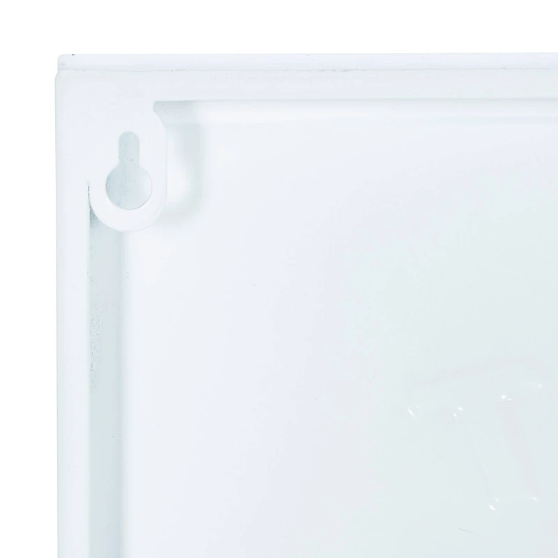 20" White Farmhouse Metal Wall Sign