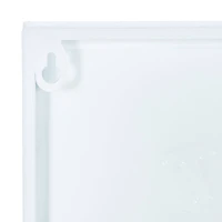 20" White Farmhouse Metal Wall Sign