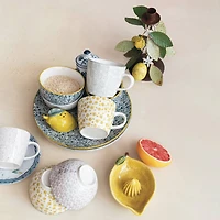 Hello Honey® 10" Blossom Elegance Round Stoneware Plate Set