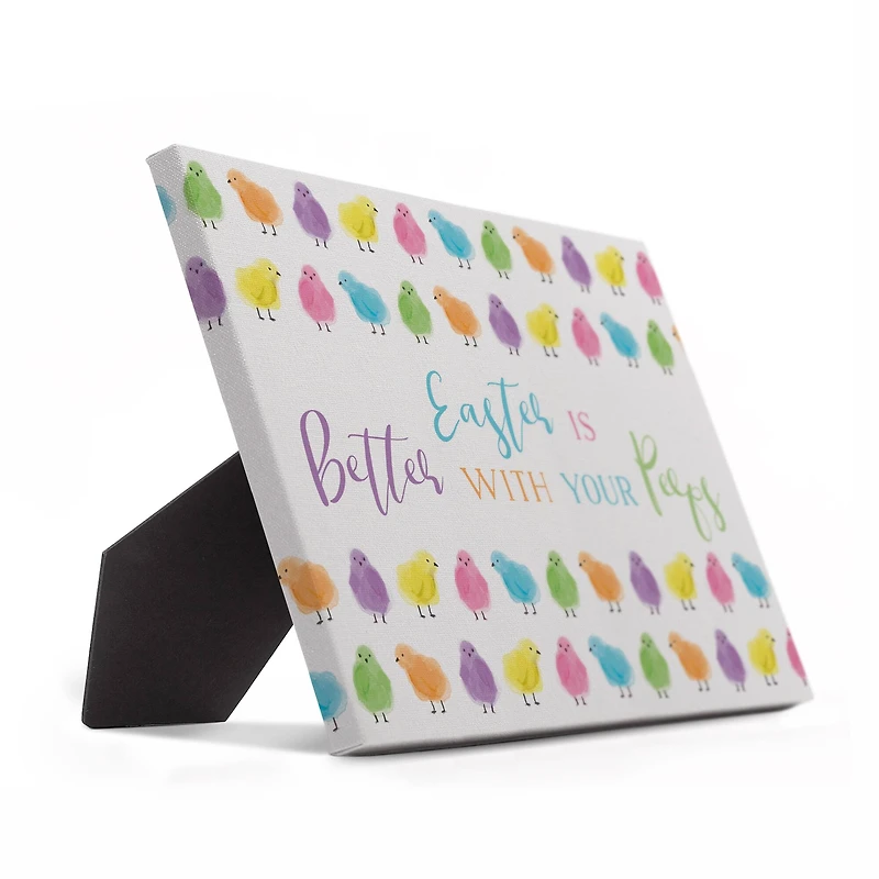 Easter With Peeps 10" x 8" Tabletop Canvas