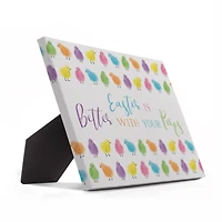 Easter With Peeps 10" x 8" Tabletop Canvas