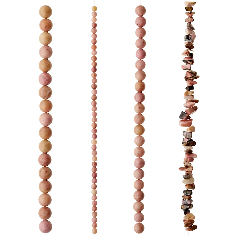 Mauve Rhodonite Semi-Precious Beads Value Pack by Bead Landing™