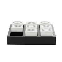 Black Wood Tic-Tac-Toe Game Set