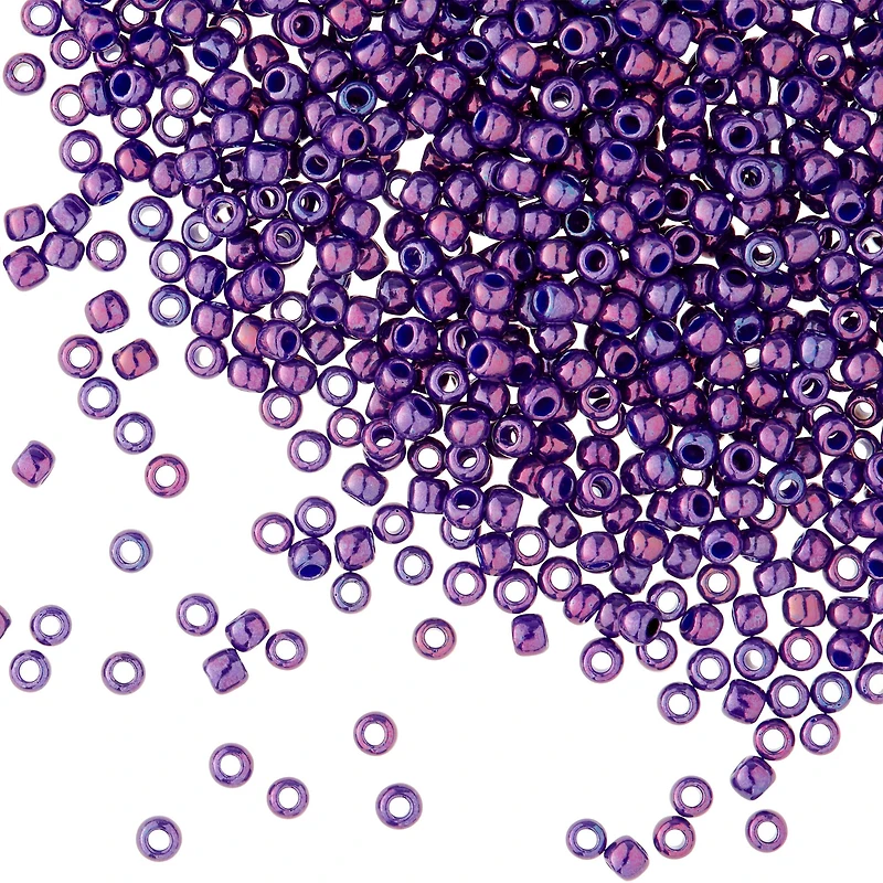 12 Pack: Toho® 11/0 Purple Metallic Japanese Glass Seed Beads