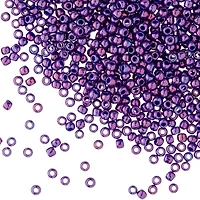 12 Pack: Toho® 11/0 Purple Metallic Japanese Glass Seed Beads