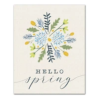 Hello Spring 16" x 20" Canvas Wall Art