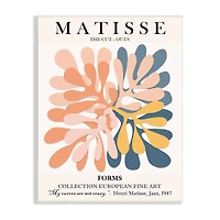 Stupell Industries Classical Matisse Painting Cut Out Forms Traditional Abstract Wall Plaque