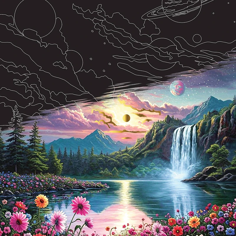 Brea Reese™ 9" x 12" Surreal Scenes Scratch Art Paper Pad