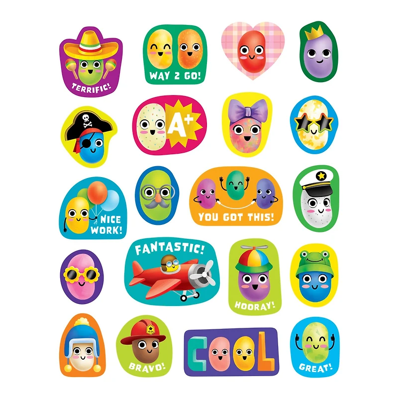 Teacher Created Resources® Jelly Bean Smelly Stickers, 6 Packs of 120