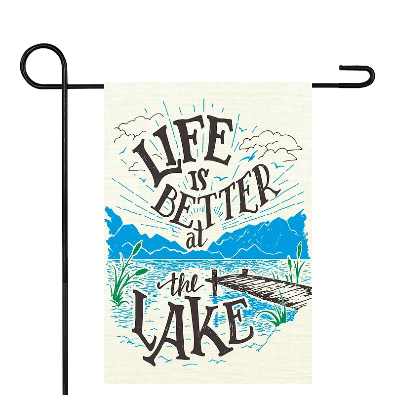 Life is Better at the Lake Garden Flag