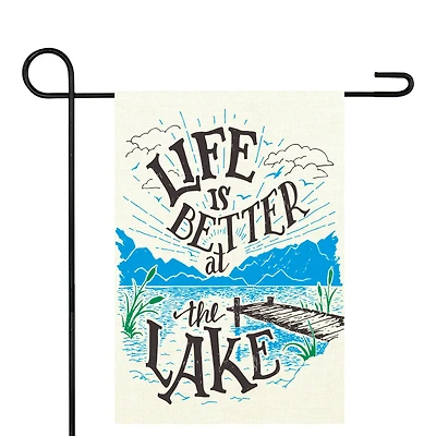 Life is Better at the Lake Garden Flag