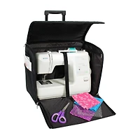 Everything Mary Black Rolling Sewing Machine Tote