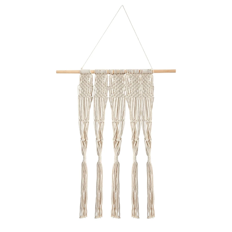 2.5ft. x 2ft. Hand Woven Macrame Wall Hanging Decor