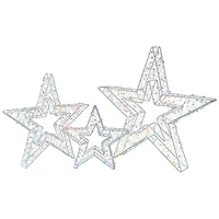 LED Color Changing Stars Outdoor Christmas Décor Set